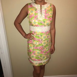 LILLY PULITZER dress with alligator print SIZE 6